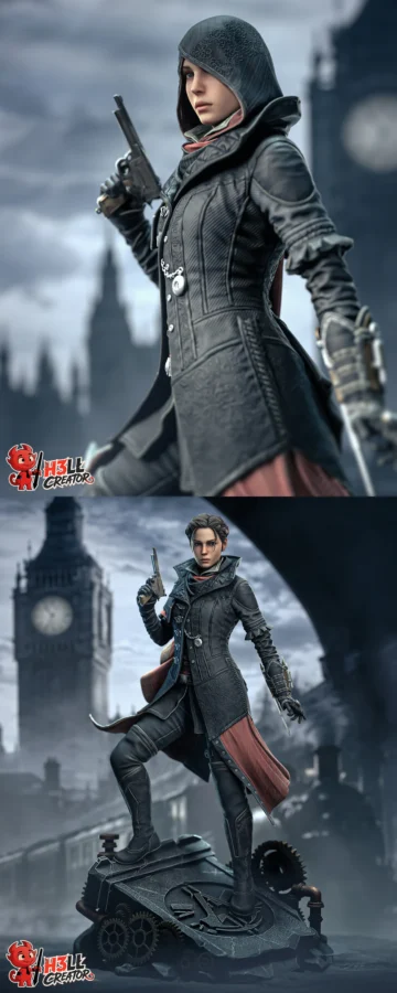 Evie Frye – Assassins Creed Syndicate STL model for 3D printing