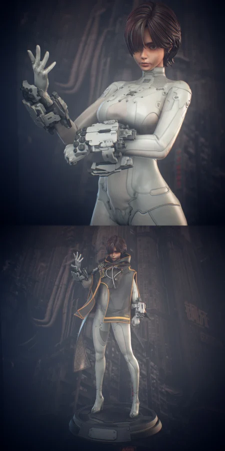 Evie – Stellar Blade Blood rain STL model for 3D printing