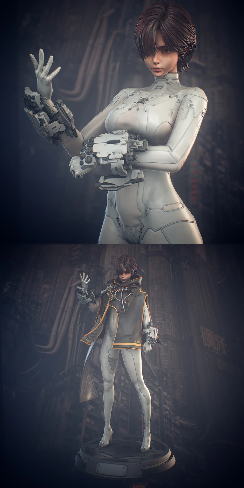 Evie – Stellar Blade Blood rain STL model for 3D printing