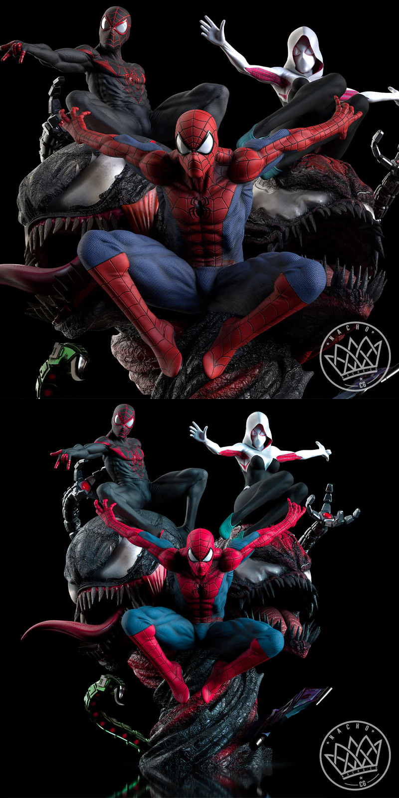 Spiderverse Diorama STL model for 3D printing
