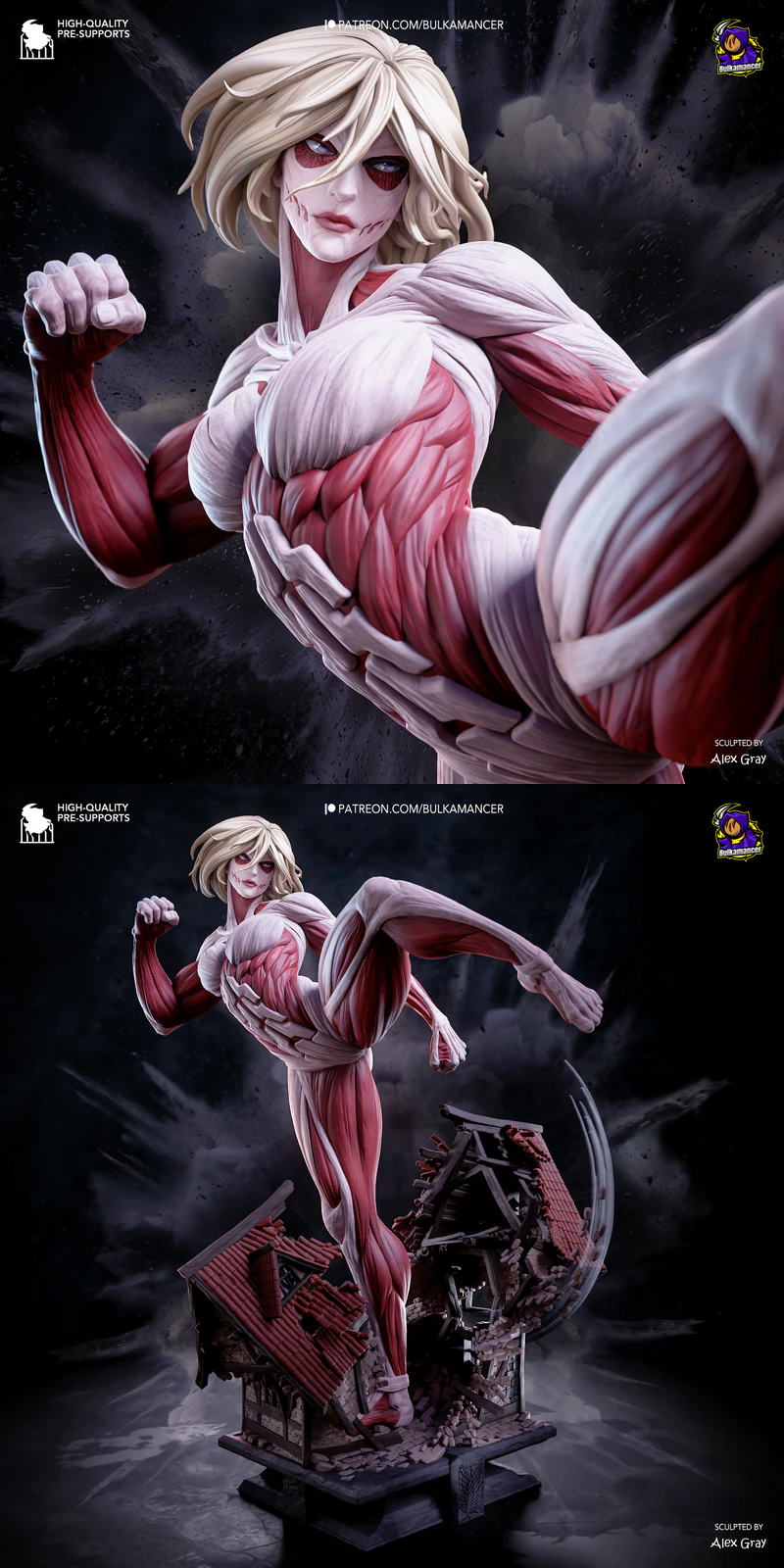 Female Titan – Attack on Titan STL model for 3D printing