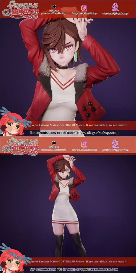 Dandadan – Momo Ayase STL model for 3D printing