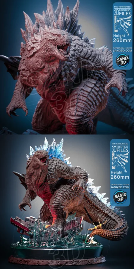 GODZILLA STL model for 3D printing