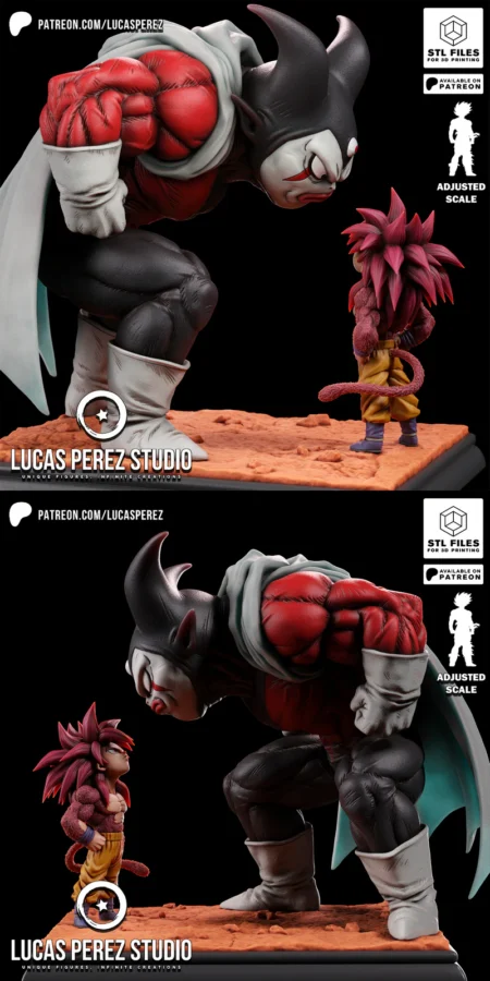 GOKU DAIMA VS GOMAH STL model for 3D printing