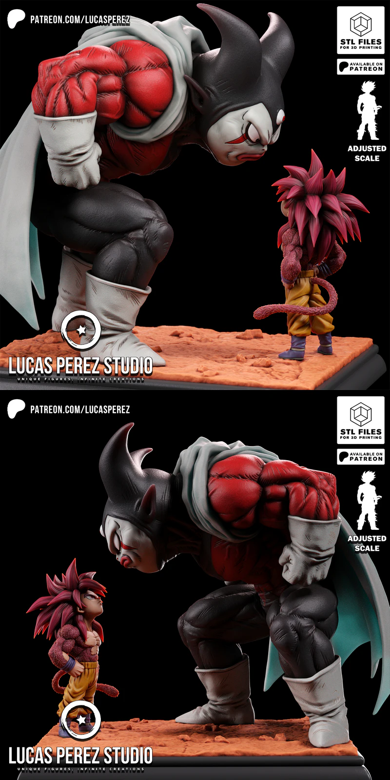 GOKU DAIMA VS GOMAH STL model for 3D printing