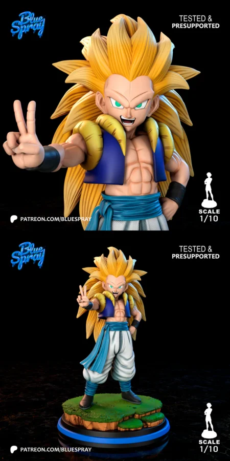 Gotenks SSJ3 – Dragon Ball Z STL model for 3D printing