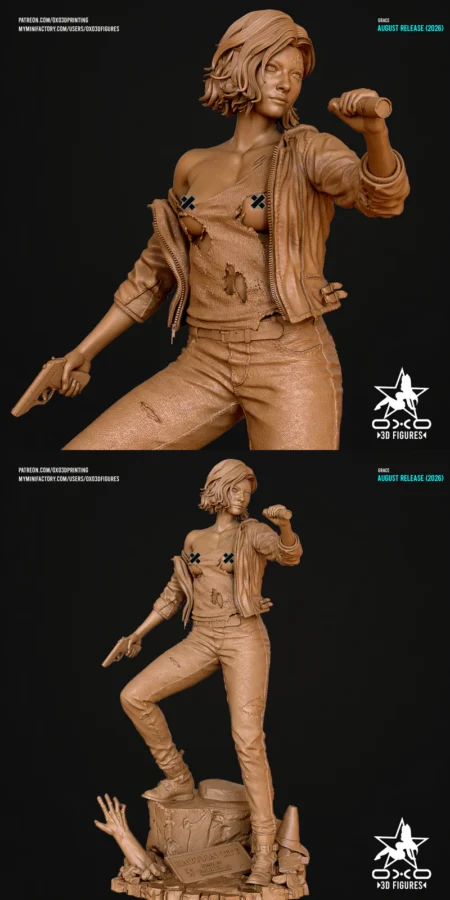 Grace Ashcroft Miniature Figure Extra STL model for 3D printing