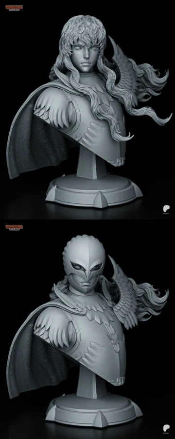 Griffith – Berserk – Bust STL model for 3D printing