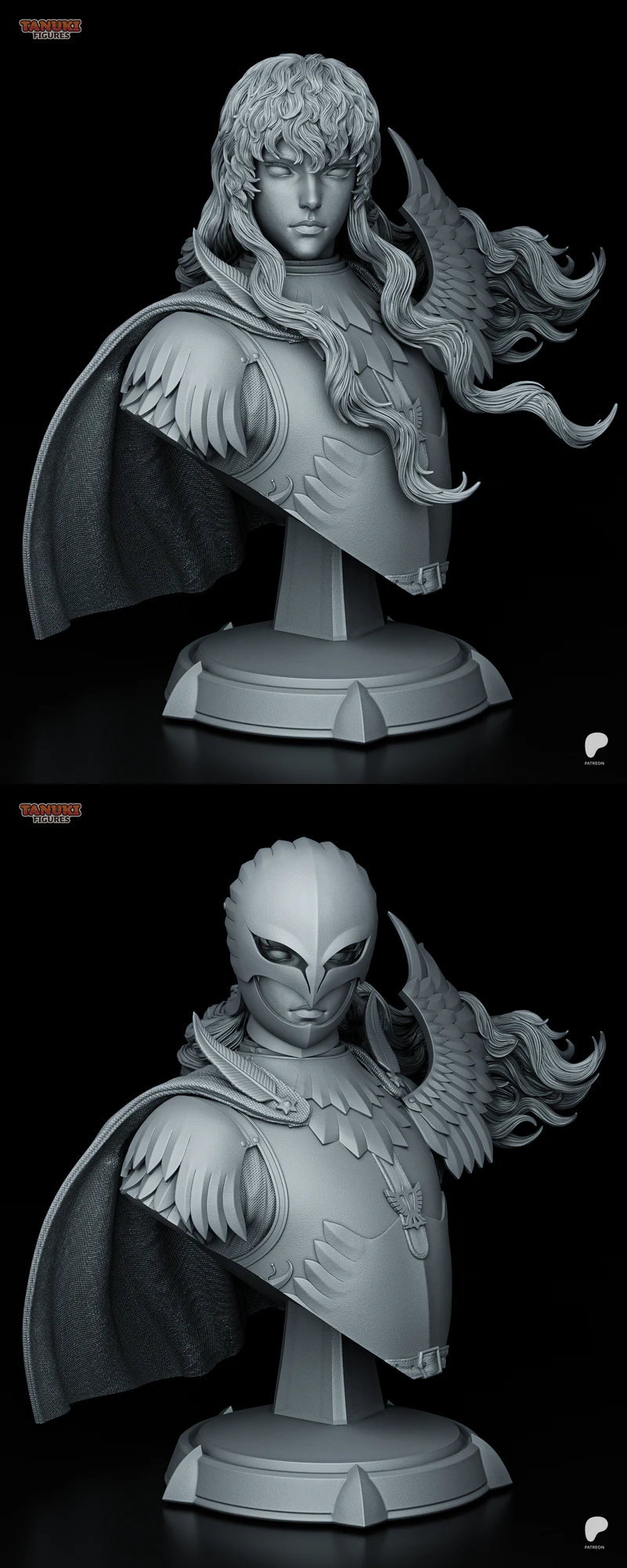 Griffith – Berserk – Bust STL model for 3D printing