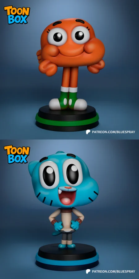 Gumball Darwin Watterson STL model for 3D printing
