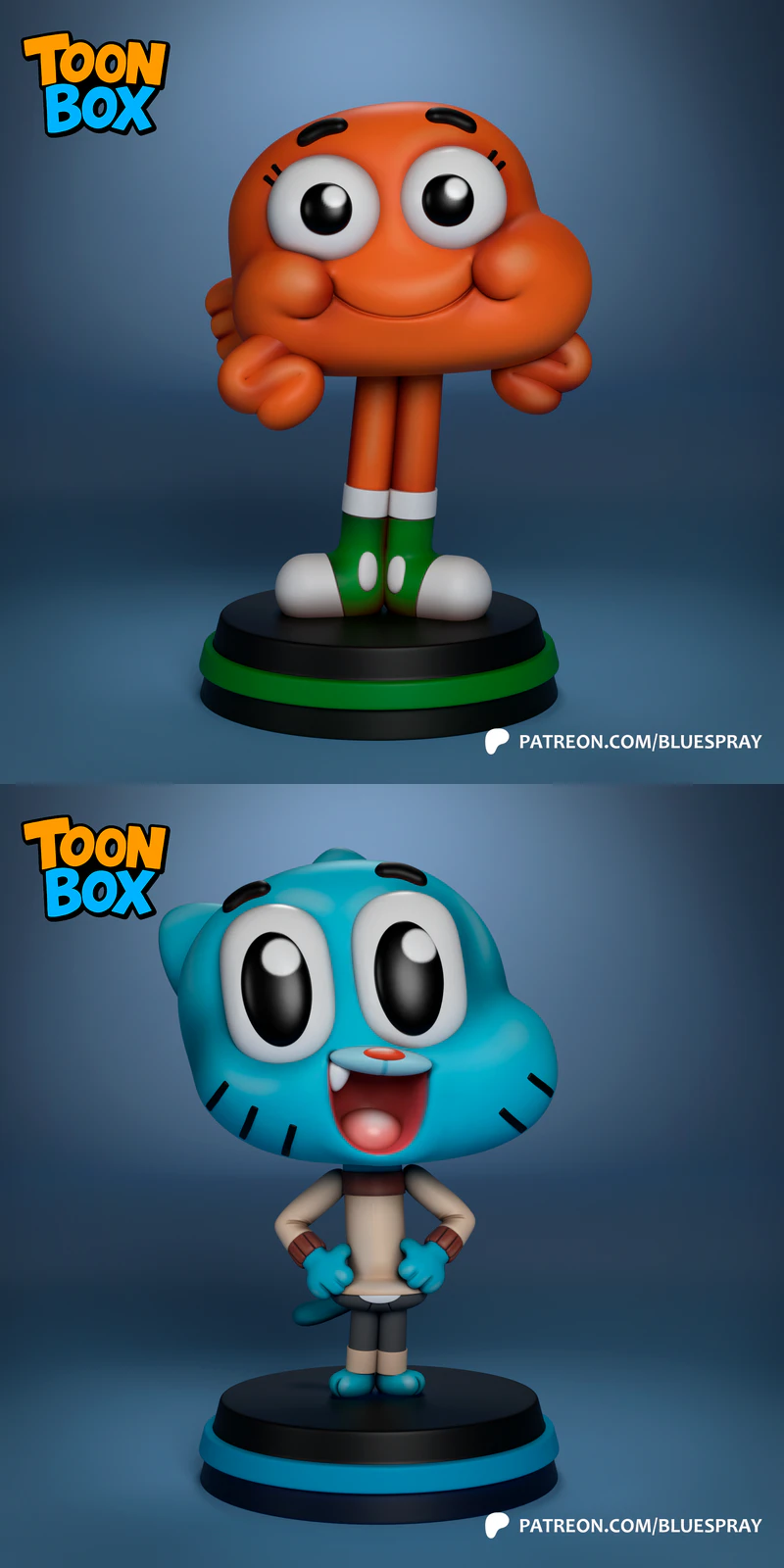 Gumball Darwin Watterson STL model for 3D printing