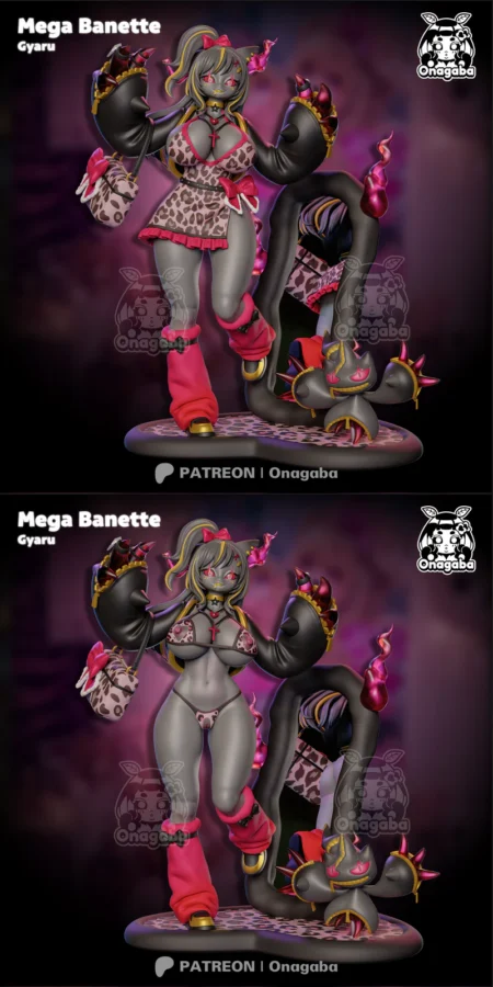 Gyaru Mega Banette STL model for 3D printing