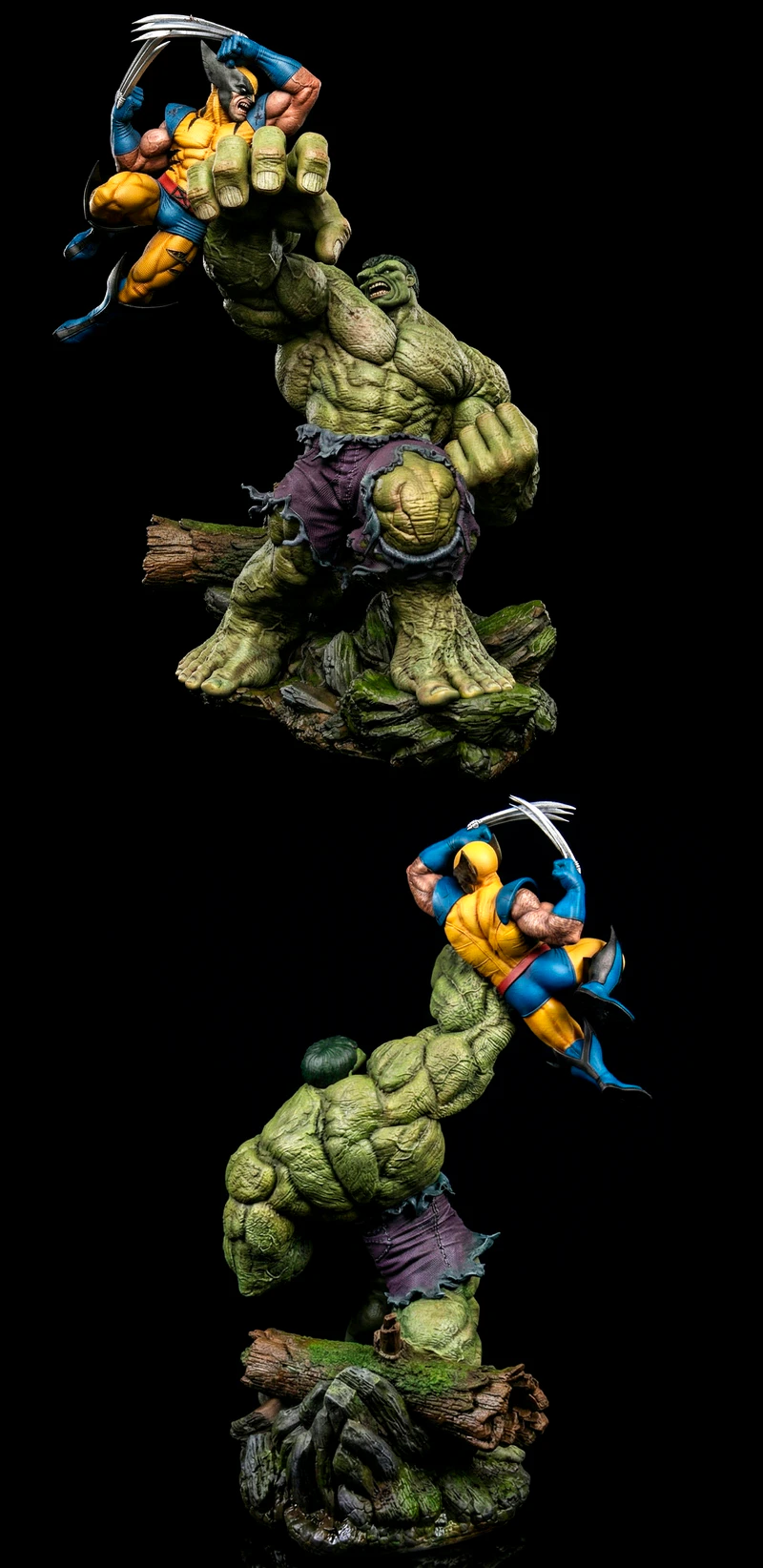 Hulk vs Wolverine STL model for 3D printing