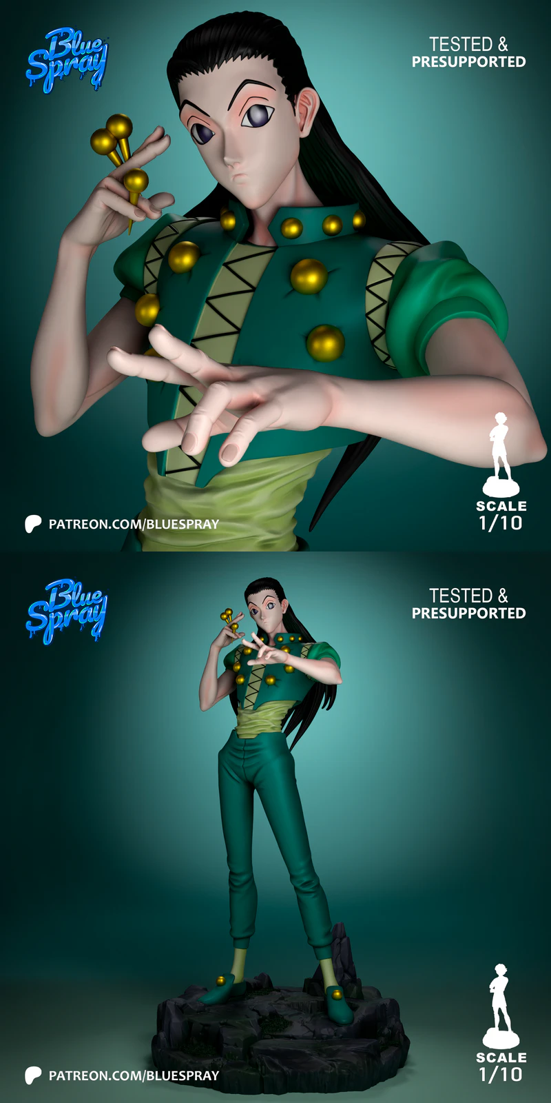Illumi Zoldyck – Hunter X Hunter STL model for 3D printing
