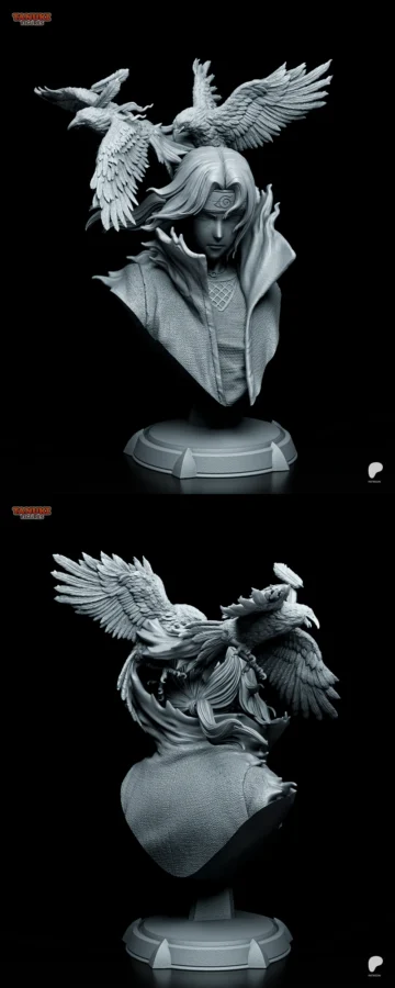 Itachi – Naruto – Bust STL model for 3D printing