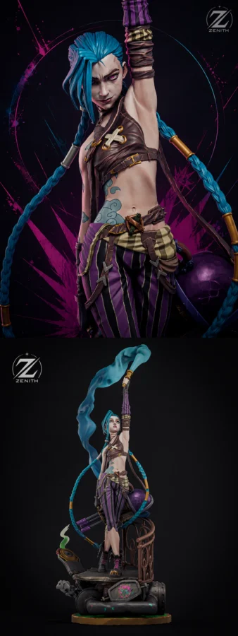 Jinx Arcane STL model for 3D printing