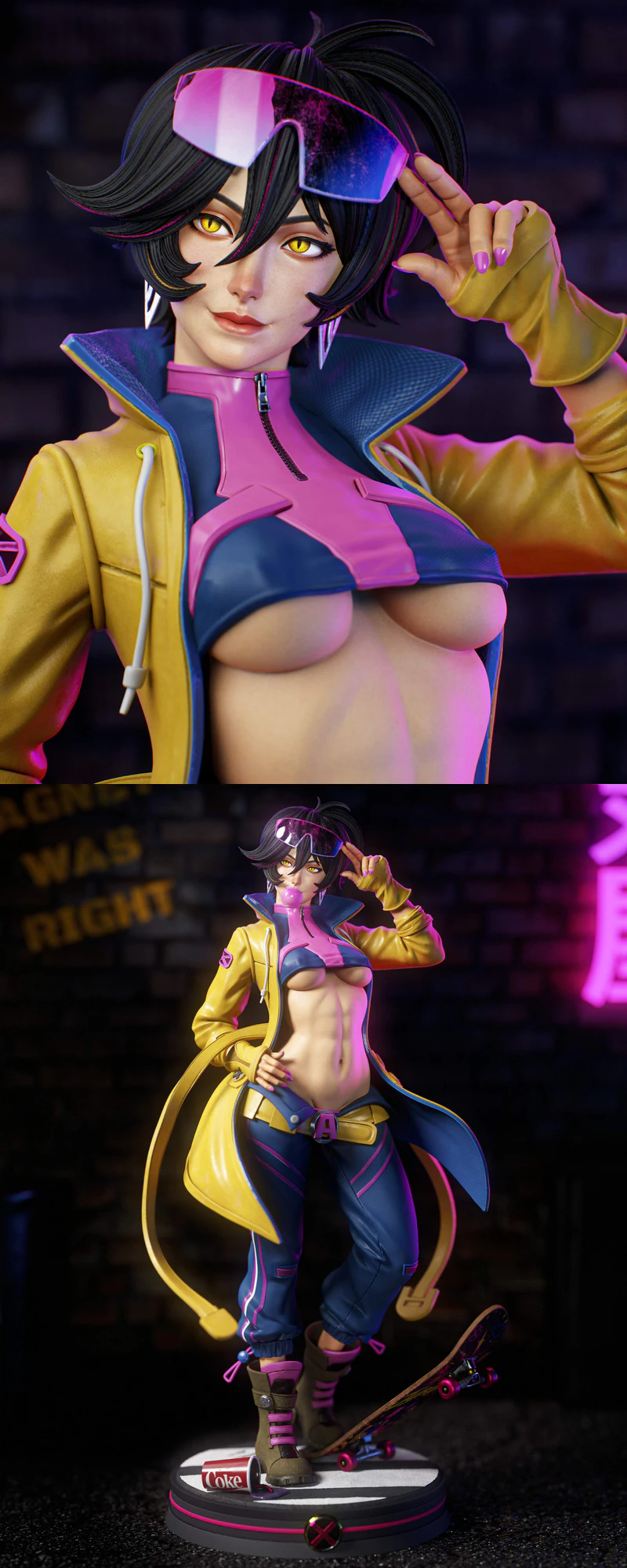 Jubilee X-Men STL model for 3D printing