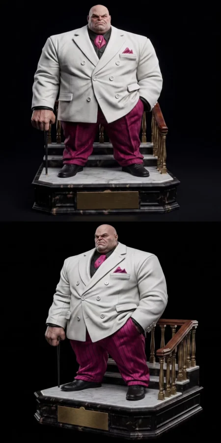 Kingpin BOC Sculpture STL model for 3D printing