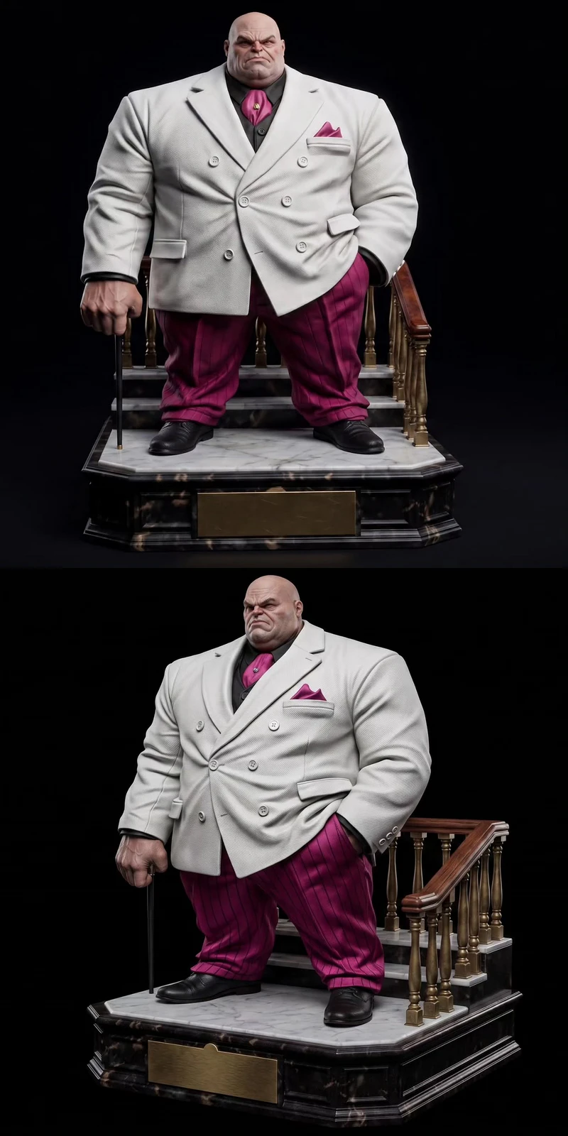 Kingpin BOC Sculpture STL model for 3D printing