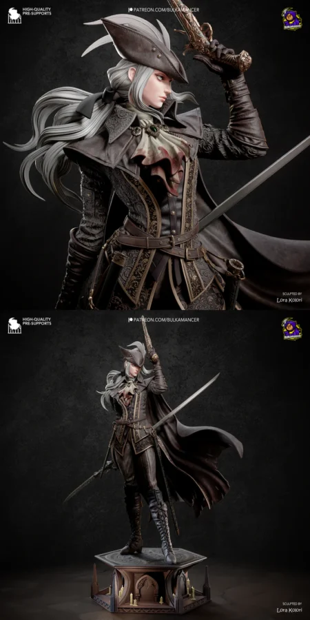 Lady Maria – Bloodborne STL model for 3D printing
