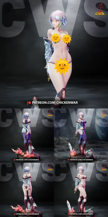 Lucy Cyberpunk STL model for 3D printing