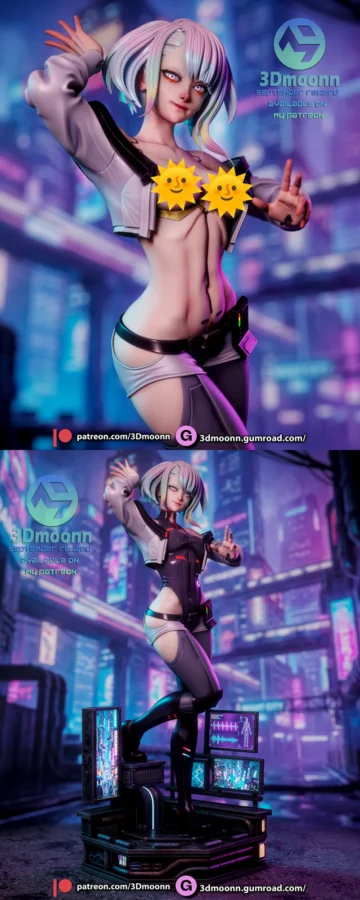 Lucy – Cyberpunk Edgerunners STL model for 3D printing