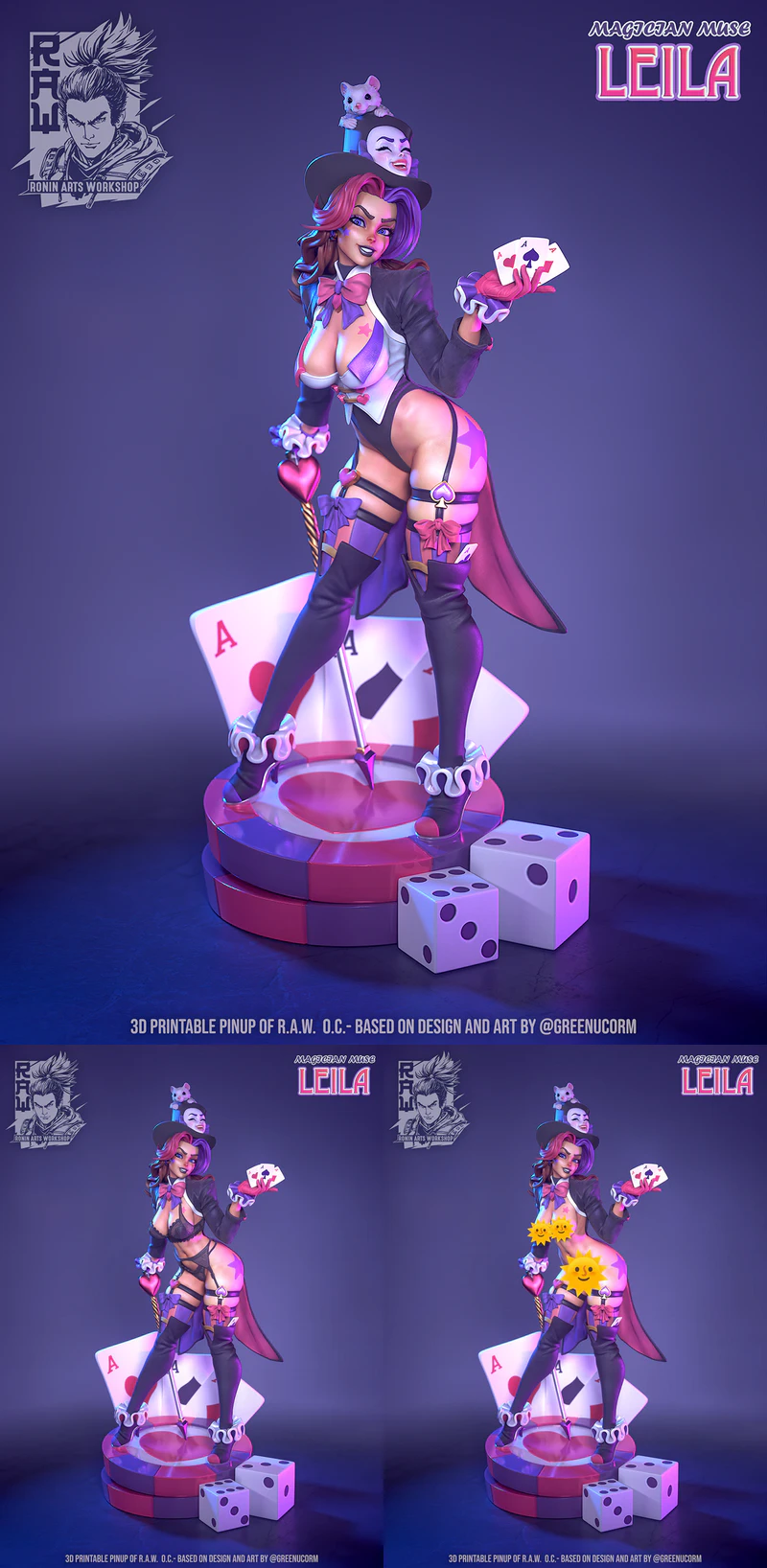 Magician Muse Leila STL model for 3D printing