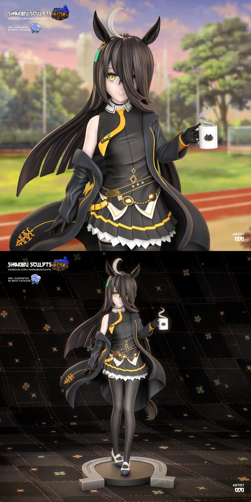 Manhattan Cafe – Uma Musume STL model for 3D printing