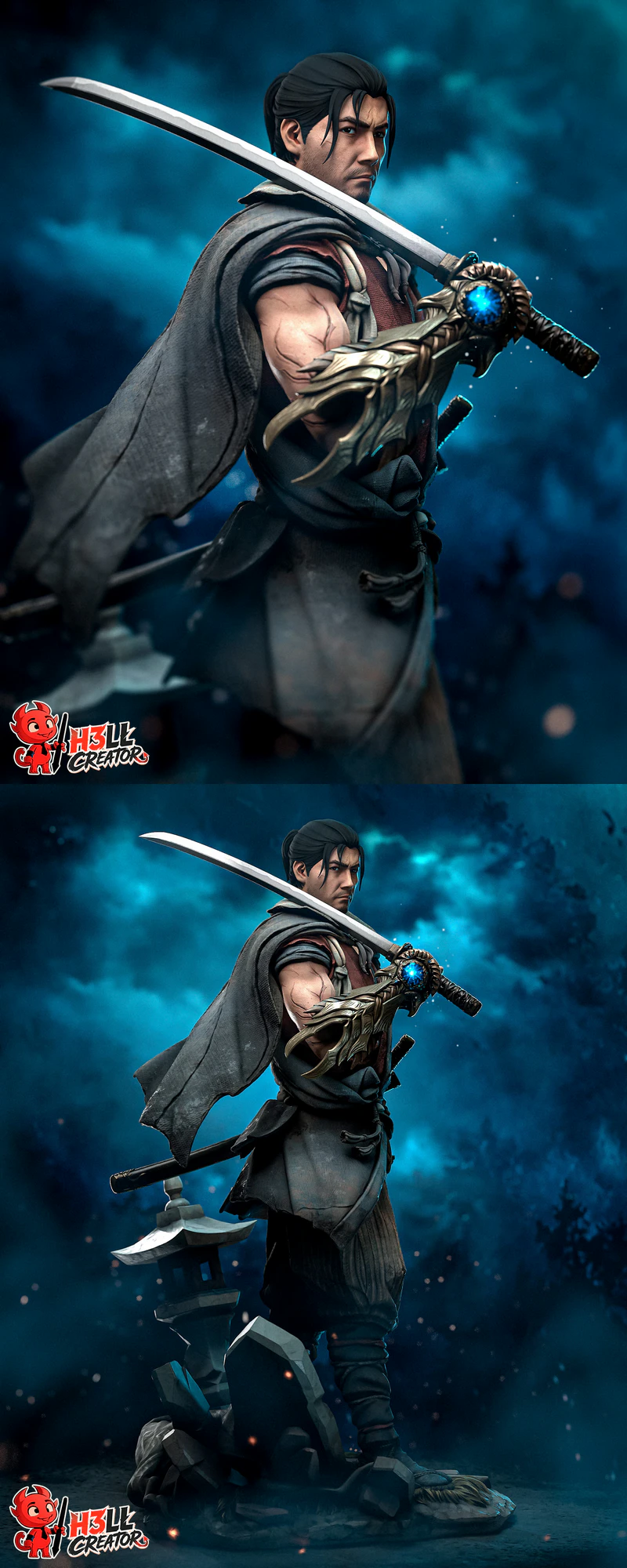 Musashi – Onimusha Way of the Sword STL model for 3D printing