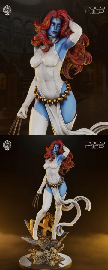 Mystique STL model for 3D printing