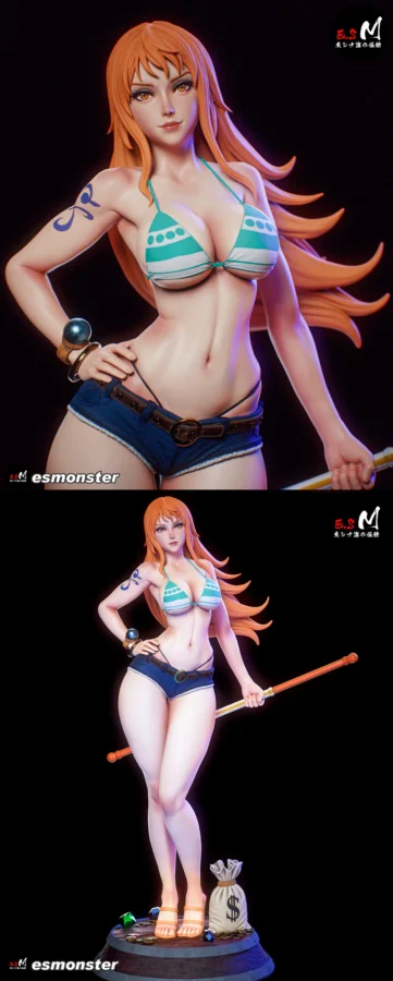 Nami One Piece STL model for 3D printing