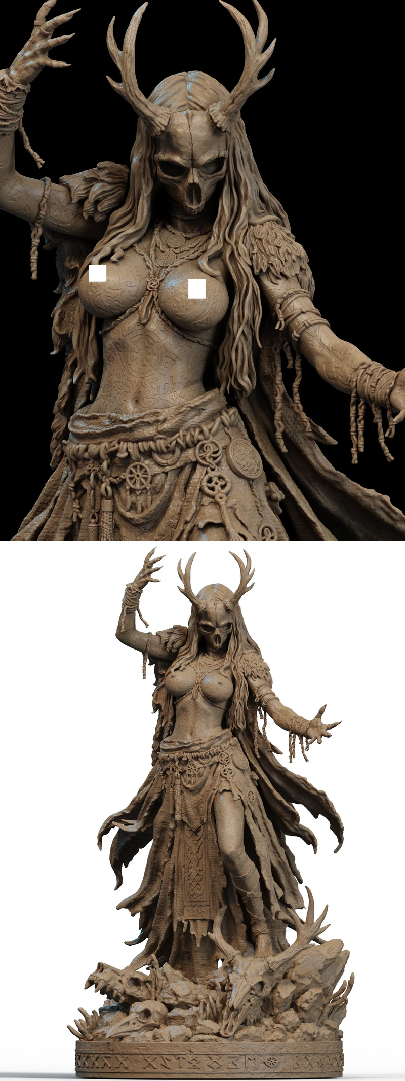 Norse Witch Extra STL model for 3D printing