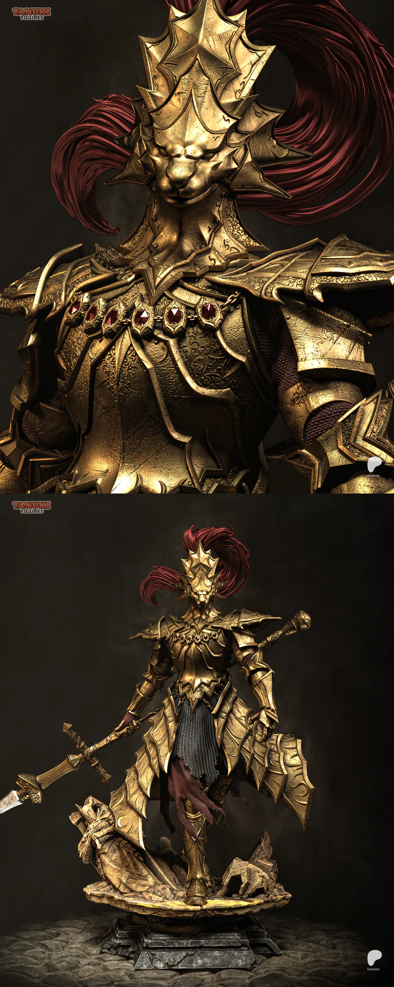 Ornstein – Dark Souls STL model for 3D printing