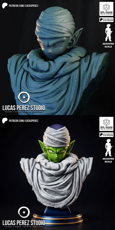 PICCOLO BUST STL model for 3D printing
