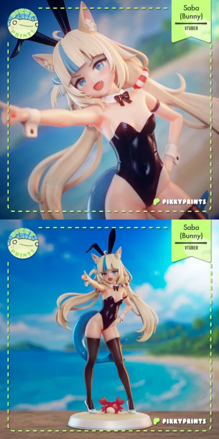 Saba Bunny STL model for 3D printing