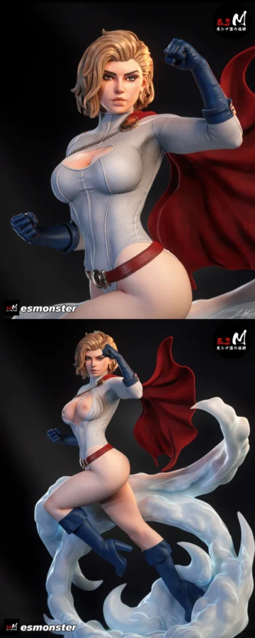 Power Girl STL model for 3D printing