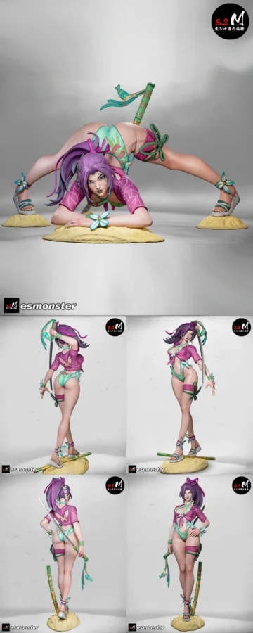 Psylocke Summer STL model for 3D printing