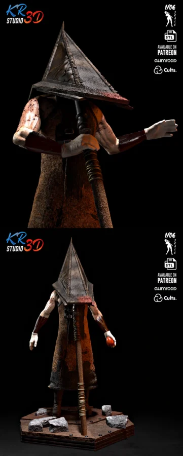 Pyramid Head – Silent Hill 2 Remake STL model for 3D printing