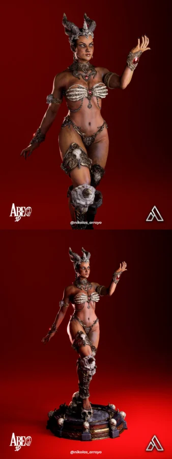 Queen of Damned STL model for 3D printing