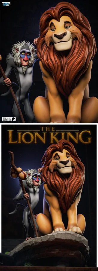 Rafiki and Mufasa – The Lion King STL model for 3D printing