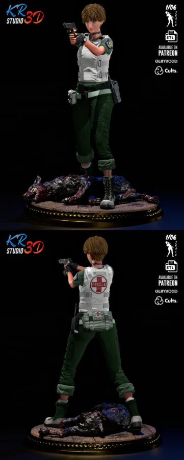 Rebecca Chambers – Resident Evil STL model for 3D printing