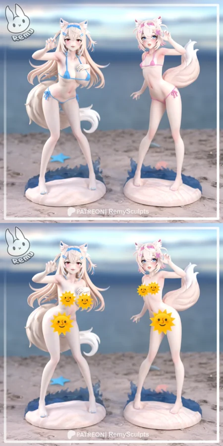 Fuwawa Mococo STL model for 3D printing