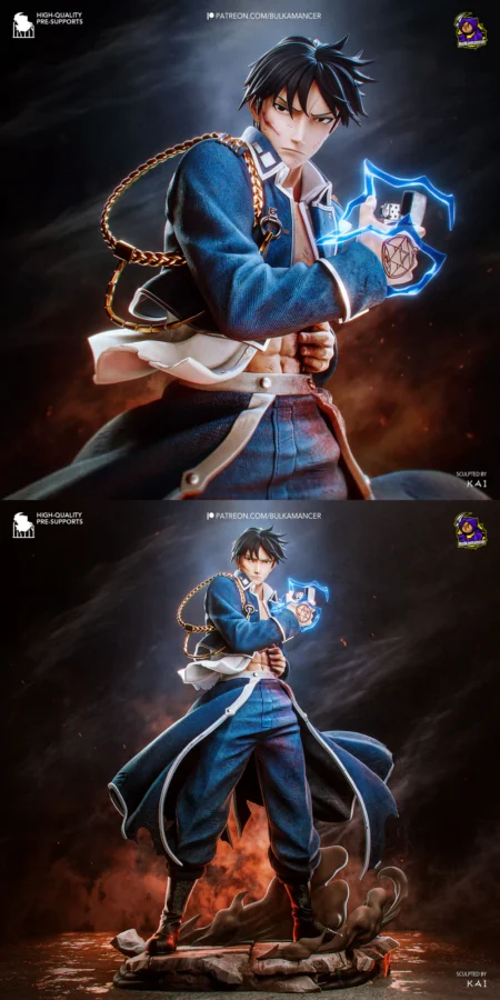 Roy Mustang (singed) – Fullmetal Alchemist STL model for 3D printing