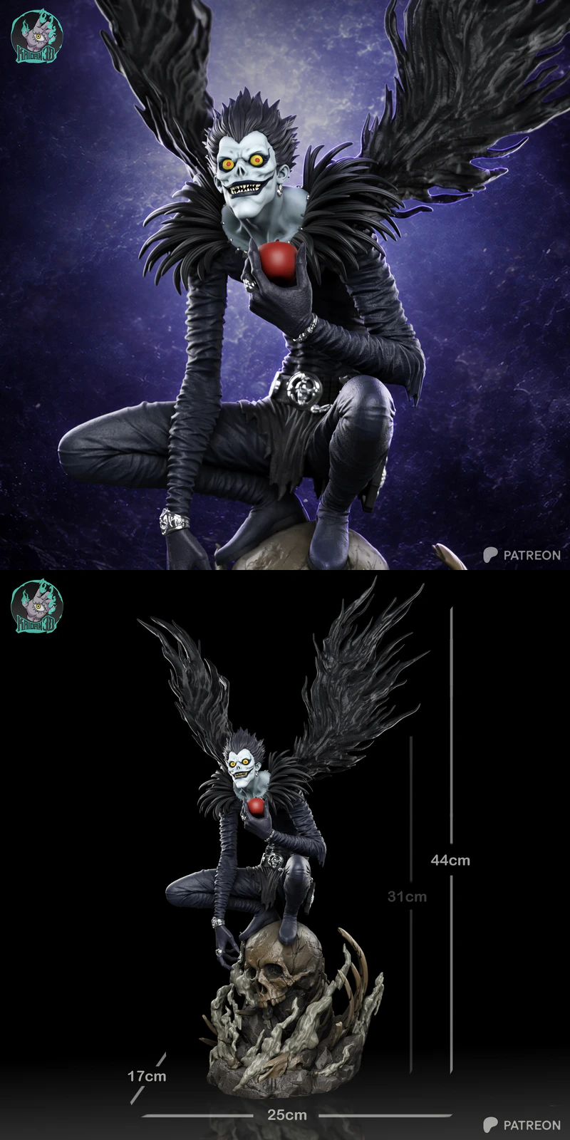 Ryuk STL model for 3D printing