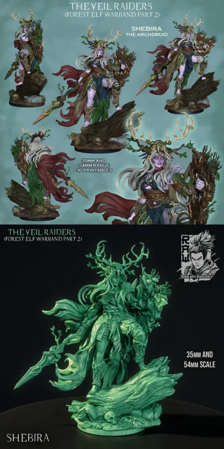 Shebira the Archdruid STL model for 3D printing