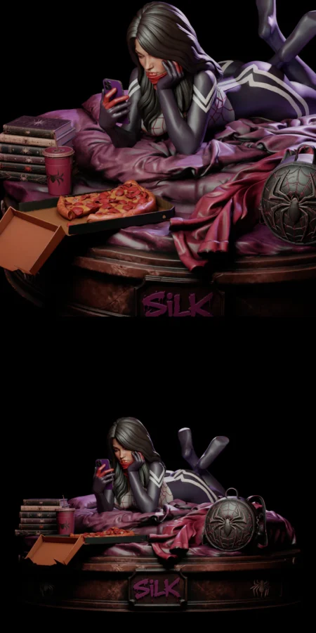Silk relaxing STL model for 3D printing