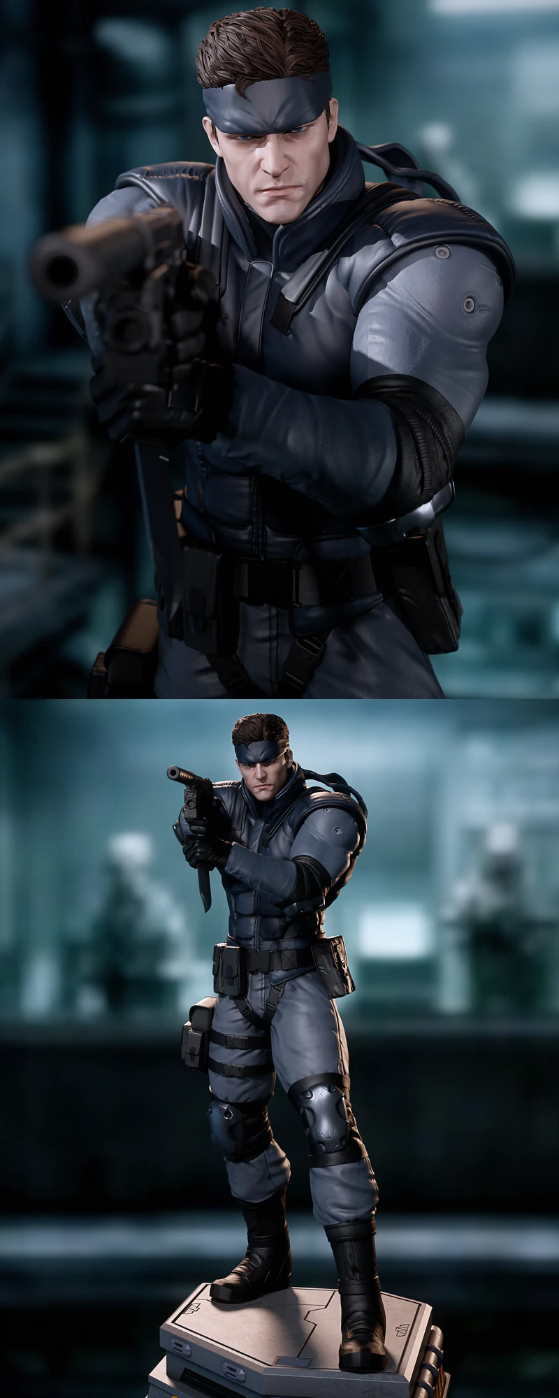 Solid Snake STL model for 3D printing