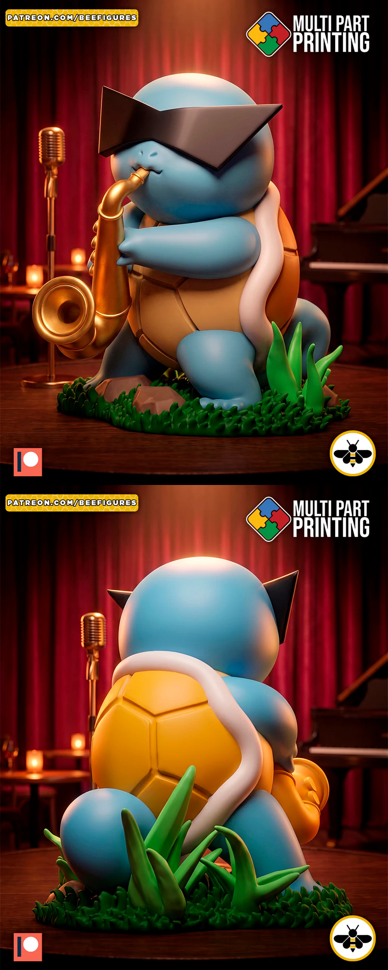 Squartle STL model for 3D printing