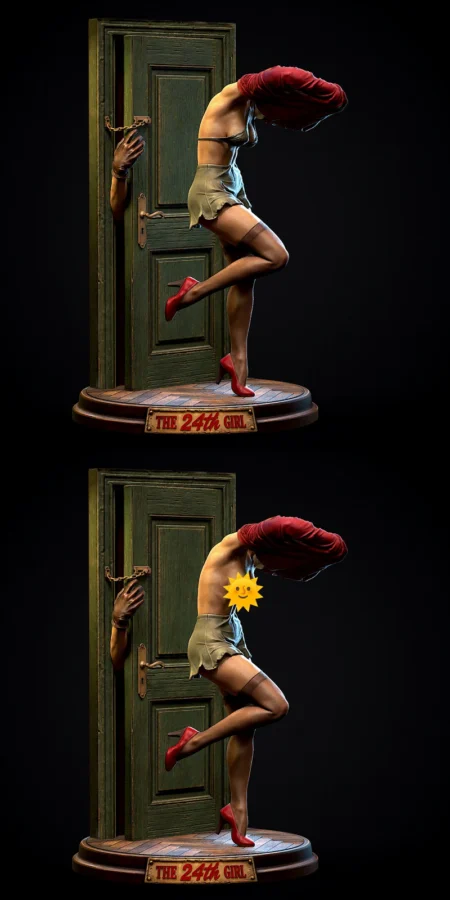 THE 24th Girl STL model for 3D printing