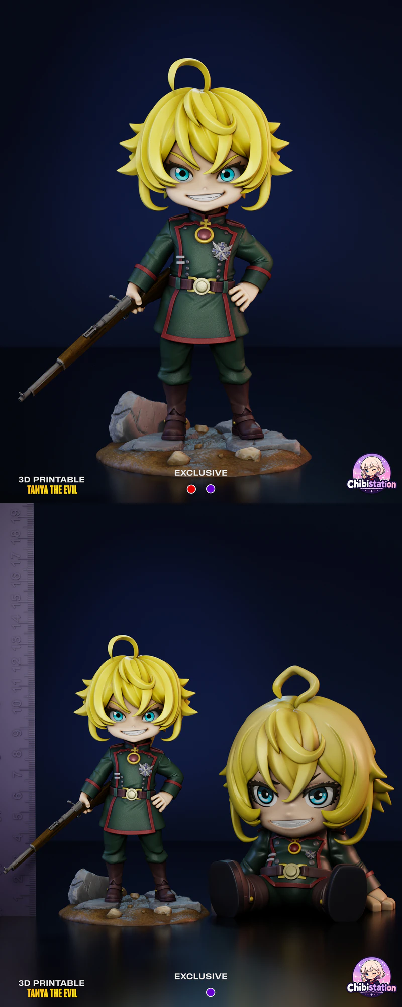 Tanya the Evil STL model for 3D printing